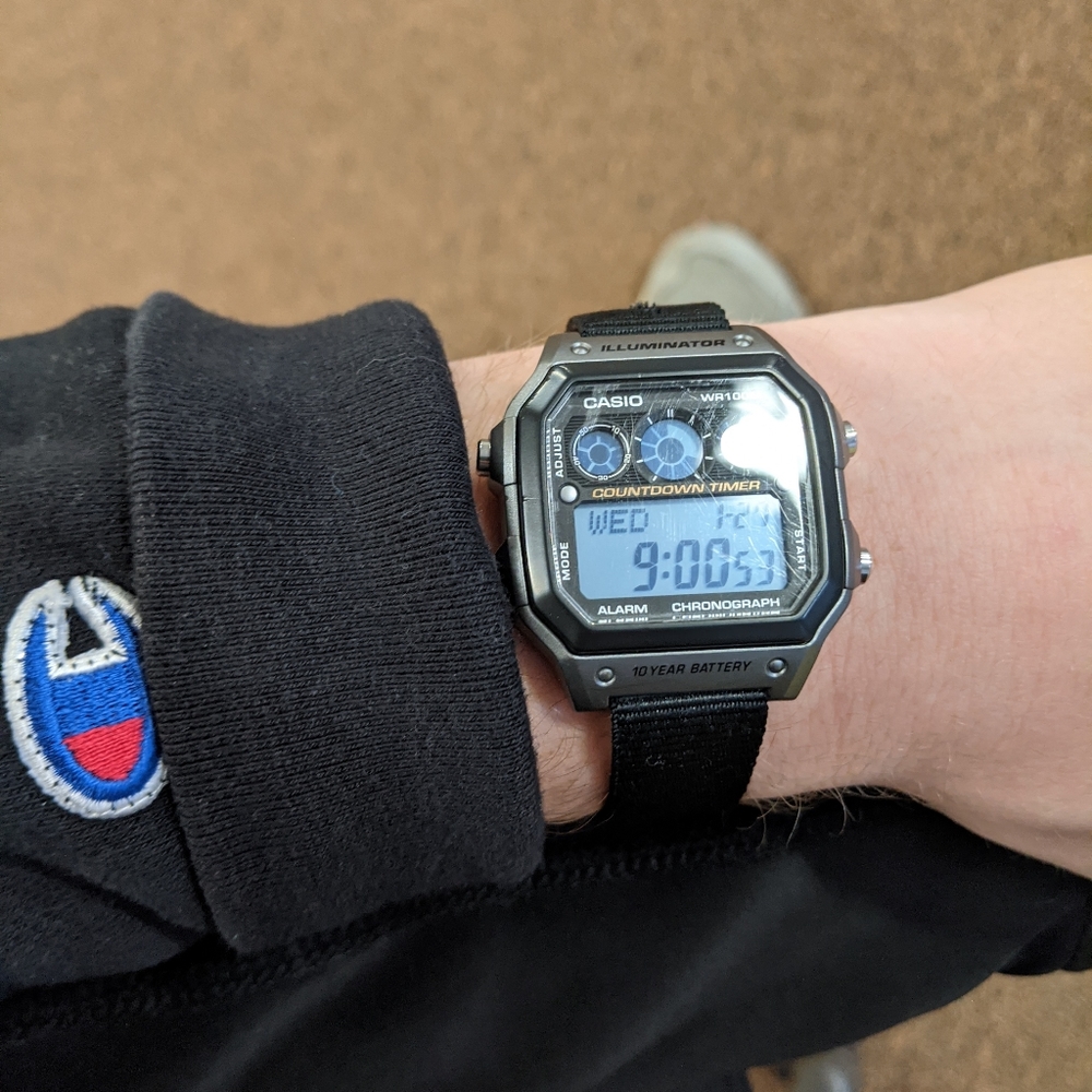 Casio World Time Blue Mod